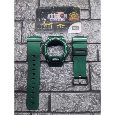 BNB CUSTOM DW6900 HIJAU KEPALA ITIK + BUCKLE JAPAN + 2 …