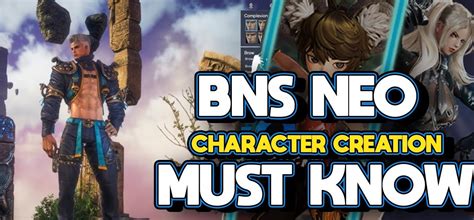 BNS NEO: Character Creation Event Guide MMOJUGG.