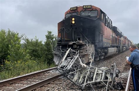 BNSF train hits ATV in fiery crash near Mendon, Missouri