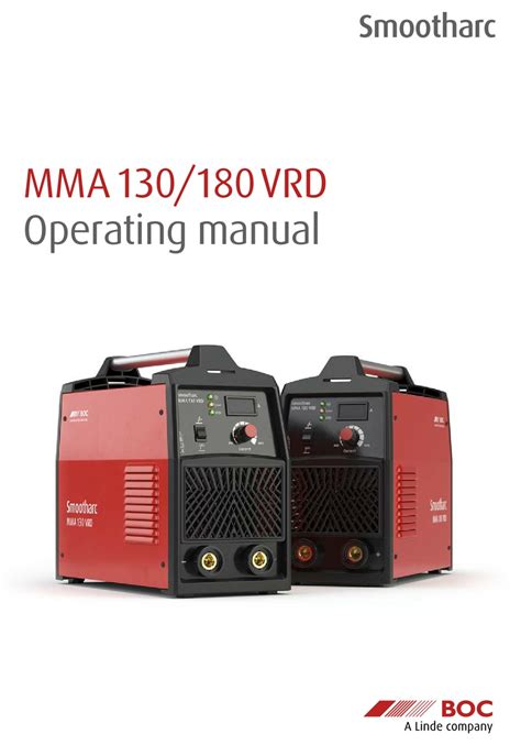 BOC Smootharc MMA 130 Operating Manual Manualzz