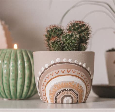 Boho Ceramic Planter - Etsy - muktibox.com