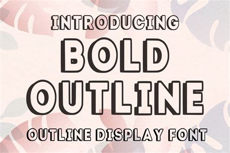 Bold Outline Fonts - FontSpace - muktibox.com