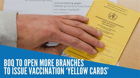 BOQ to open more branches to issue vaccination ‘yellow …