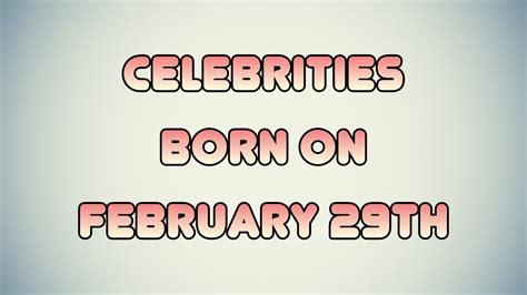 BORN ON THE 29th OF FEBRUARY - Auntyflo.com