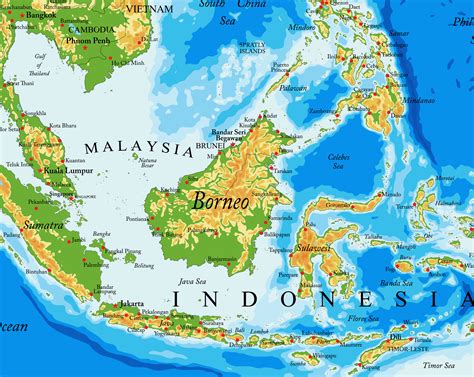Borneo Map | Indonesia | Discover Borneo Island - wintechmobiles.com