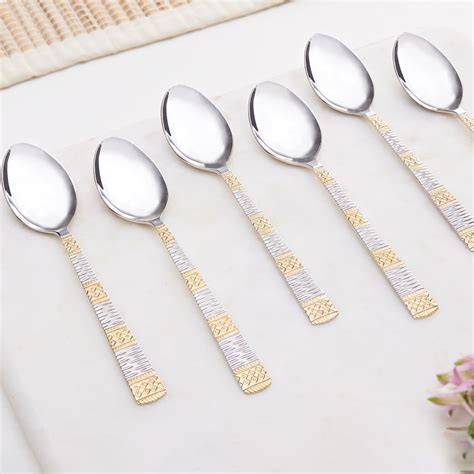 Borosil Gold Dessert Spoon, Set of 6 at Best Price … - raincitystudios.com