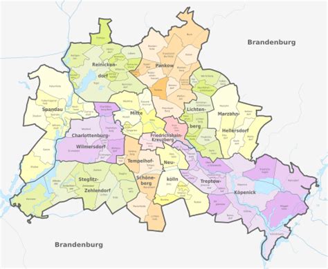 Boroughs and quarters of Berlin - wintechmobiles.com