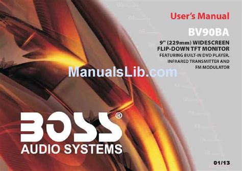 BOSS AUDIO SYSTEMS BV90BA USER MANUAL Pdf Download