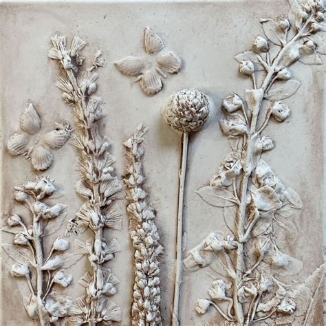 Botanical Imprint Tiles - Etsy - muktibox.com