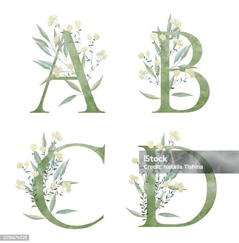 Botanical Monograms Floral Alphabet - Creative Fabrica - muktibox.com