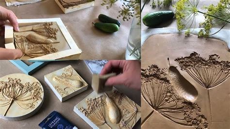 Botanical Plaster Casting Art / Ideas for cement or plaster/ How to ... - muktibox.com