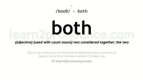 BOTH Definition & Meaning