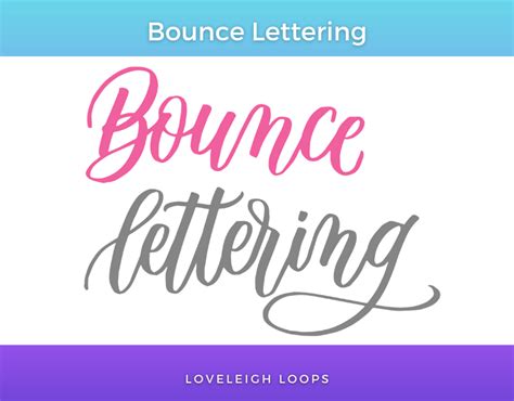 Bouncing Lettering - muktibox.com