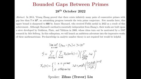 BOUNDED GAPS BETWEEN PRIMES - Université de Montréal - wintechmobiles.com
