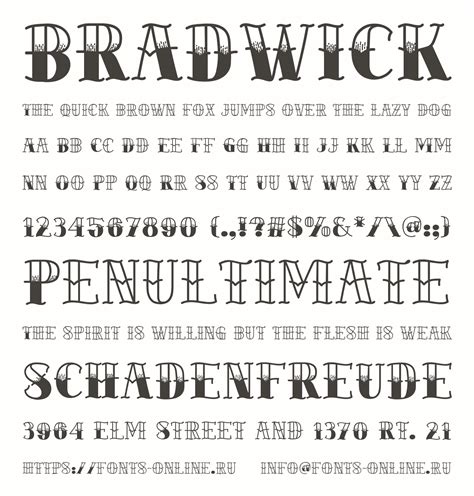 BRADWICK Font - 1001 Fonts - muktibox.com