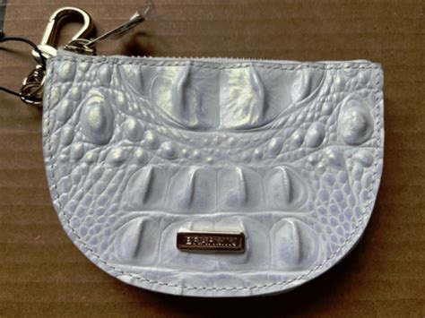 BRAHMIN Melbourne Collection Shell White Britt Coin Holder