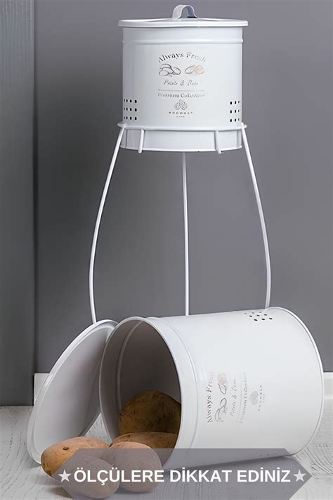 BRAMBLE LIFE 2 Adet Patates & Soğanlık, Katlı Sebzelik, Büyük.