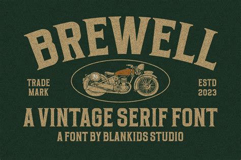 Brewell a Classic Vintage Serif Font - muktibox.com