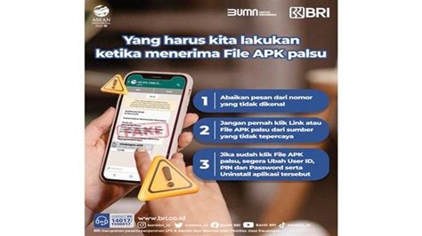 BRI Imbau Nasabah Waspada Penipuan Modus File.APK - coolestguyplanet.net