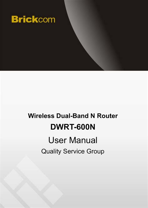 BRICKCOM DWRT-600N USER MANUAL Pdf Download ManualsLib