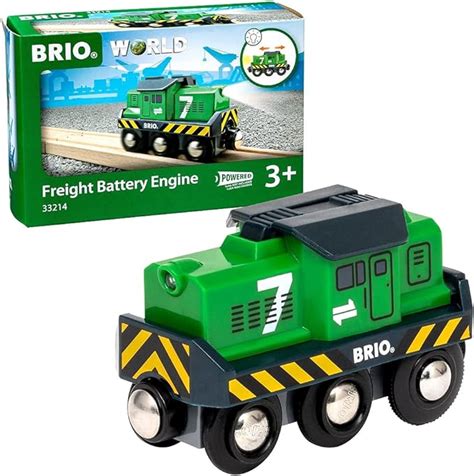 BRIO World 33214 - Freight Battery Engine - 1 Piece Wooden Toy Train …