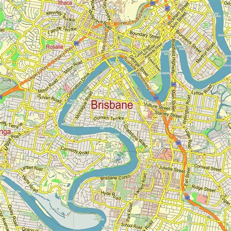 Brisbane CBD Map - Map of Brisbane City - Brisbane Australia - wintechmobiles.com