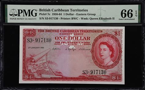 BRITISH CARIBBEAN TERRITORIES EASTERN GROUP 1 DOLLAR …