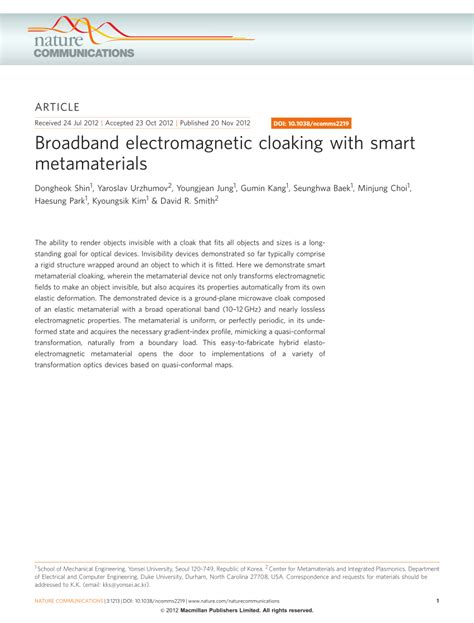 Broadband electromagnetic cloaking with smart metamaterials - wintechmobiles.com
