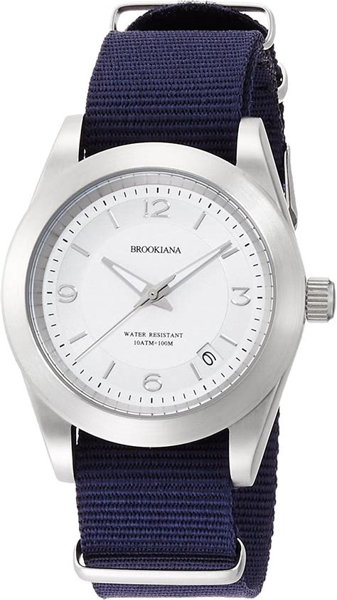 BROOKIANA Chronograph Watch White - amazon.com