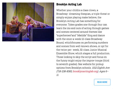 Brooklyn Acting Lab - Youth, Teen & Adult Theater - muktibox.com