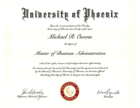 BS in Management- University of Phoenix