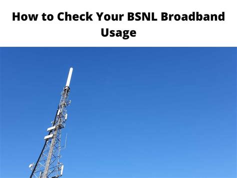 BSNL Broadband Usage – How to check bsnl broadband usage