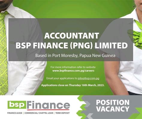 BSP Financial Group Limited on LinkedIn: BSP PNG Job Vacancy …