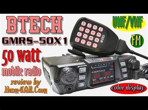 BTECH GMRS-50X1 - Dedicated 50 Watt GMRS radio Review!