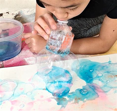 BUBBLE ART WITH RECYCLED BOTTLES FOR KIDS … - raincitystudios.com