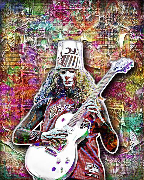 BUCKETHEAD Poster, BUCKETHEAD Guitar Pop Art Tribute Free …