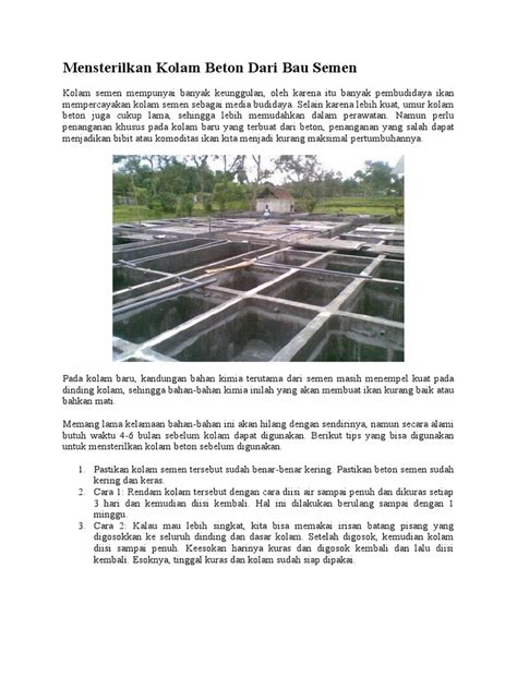 Budidaya Ikan di Kolam Semen | PDF - Scribd - raincitystudios.com