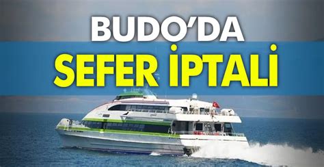 BUDO'da sefer iptalleri. 