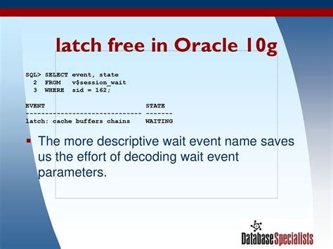 BUFFER CACHE WAIT EVENTS - ORACLE IN ACTION