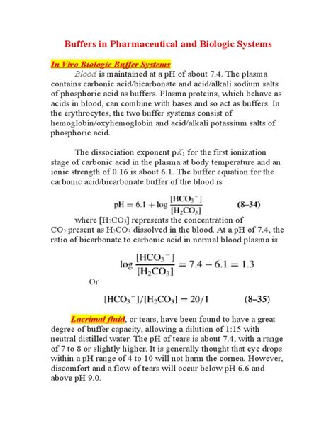 Buffers in Pharmaceutical and Biologic Systems - wintechmobiles.com