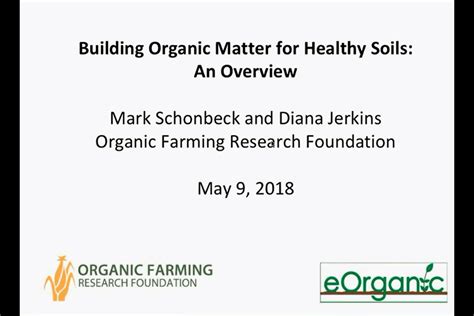Building Organic Matter for Healthy Soils: An Overview - USDA - raincitystudios.com