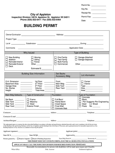 BUILDING PERMIT APPLICATION - Bridgeport, West …