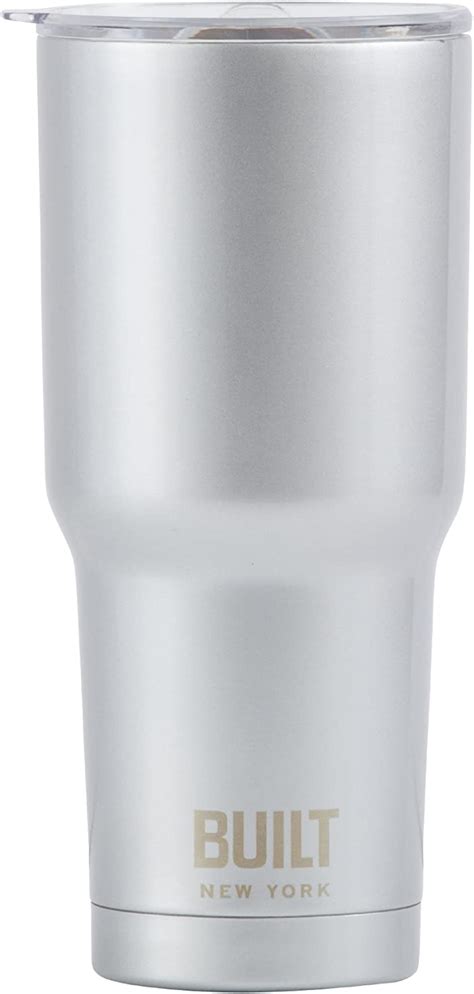 BUILT 30 Ounce Double Walled Stainless Steel Tumbler Silver 5193239