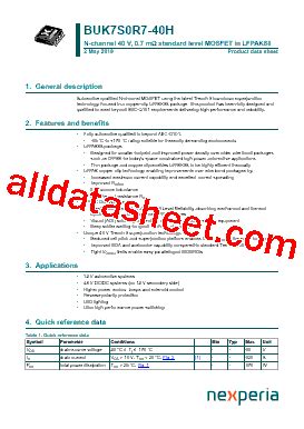 BUK7S0R7-40H - Nexperia