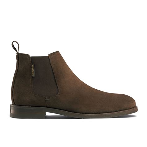 BURLINGTON Chelsea Boot in Brown Suede Russell & Bromley