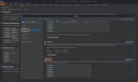 BURP Suite usa macro para evitar el código aleatorio