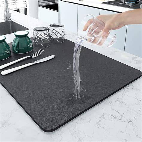 Buy Claiez Dish Drying mat for Kitchen Water Absorbent mat Drying mat ... - raincitystudios.com