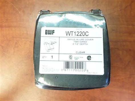 BWF WT1220C Outlet Box Cover, 2 1/2" Depth, 2 Gang eBay