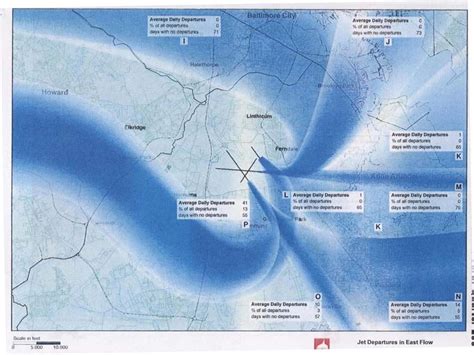 BWI aircraft paths - bwinoise