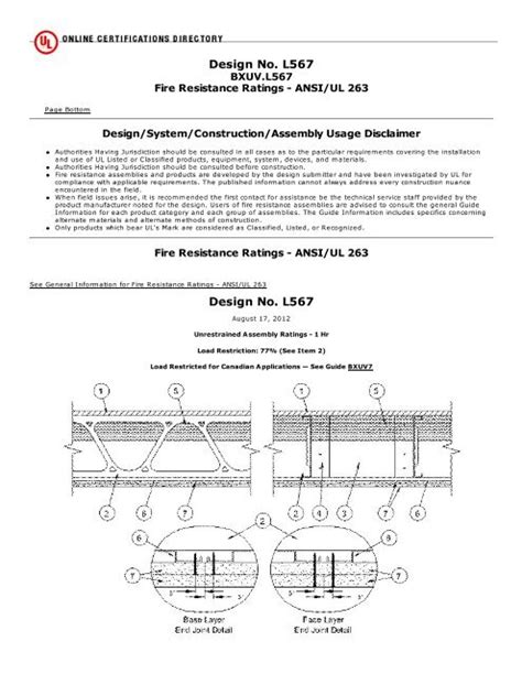 BXUV.P741 - Fire-resistance Ratings - ANSI/UL 263 - Tucker